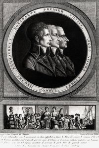 Portrait of the Three Consuls of the Republic, completed by Edme Bovinet by Alexis Chataigner